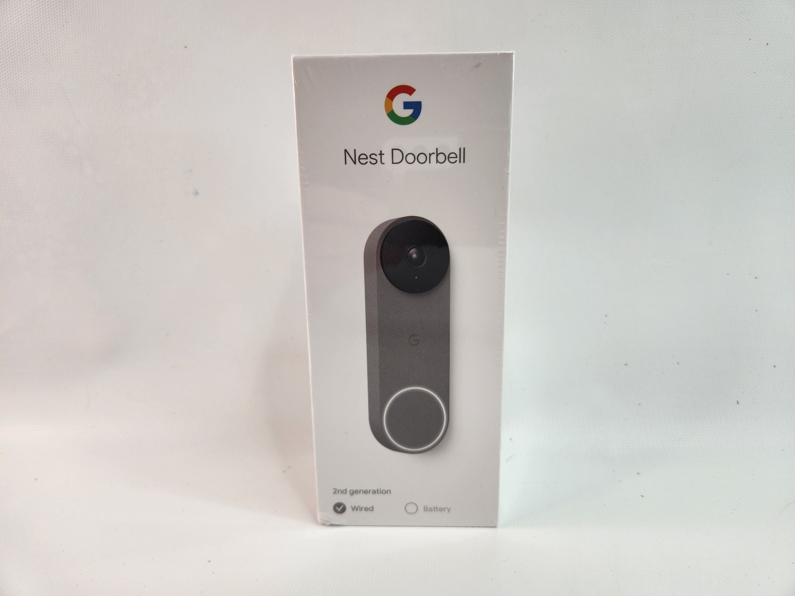 Google Nest Doorbell Wired Video Doorbell Camera - Ash (Wired, 2nd Gen) New