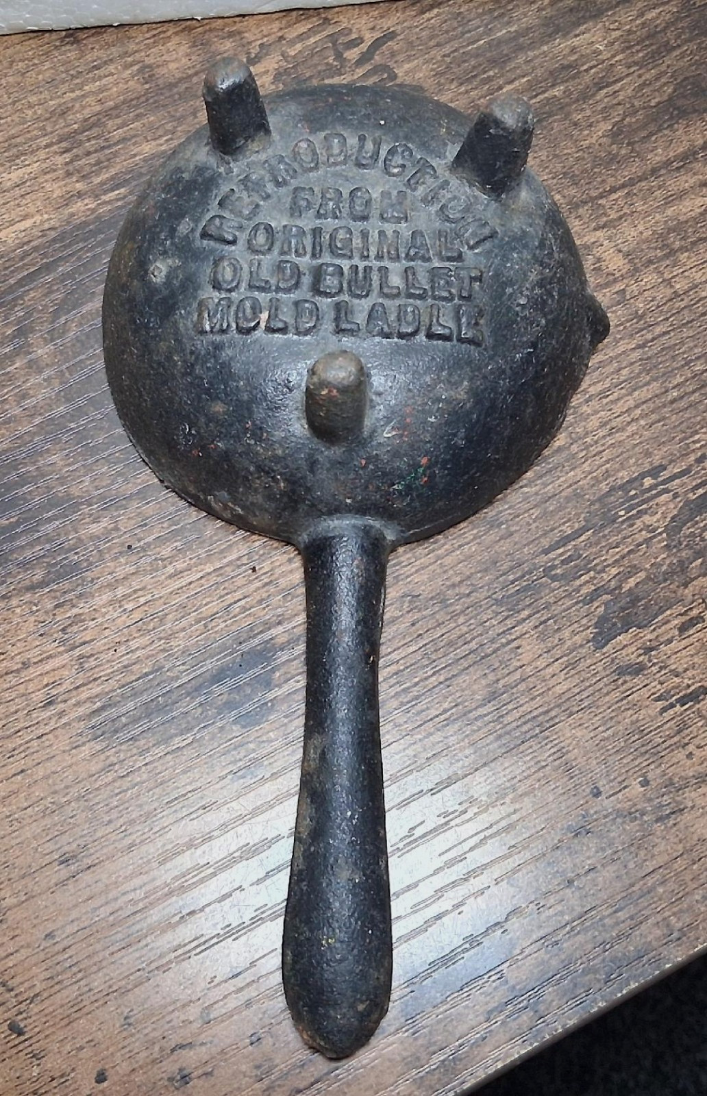 Bullet Mold Cast Iron Black 7 Inch