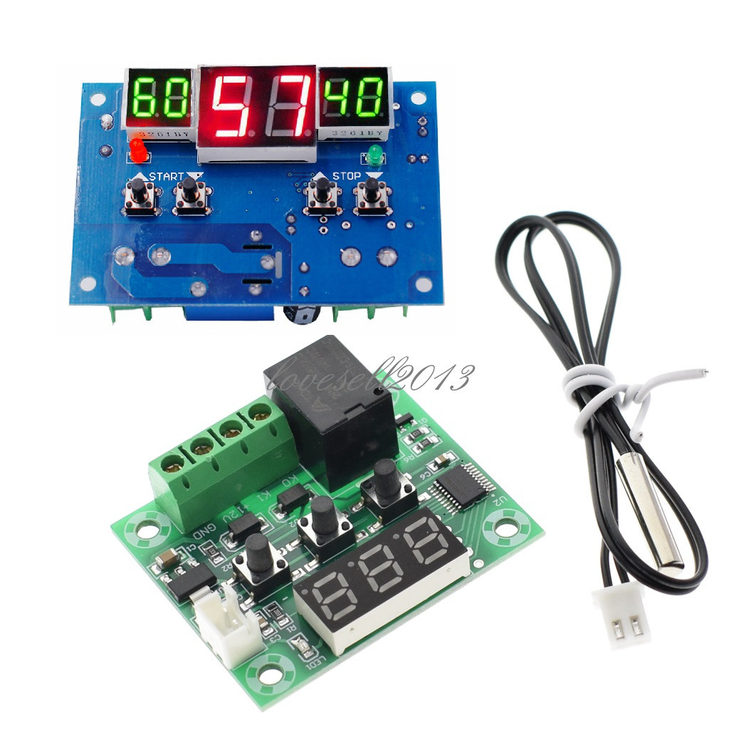 W1209/W1401 DC 12V Red LED Digital Thermostat Temperature Controller -9-110°C