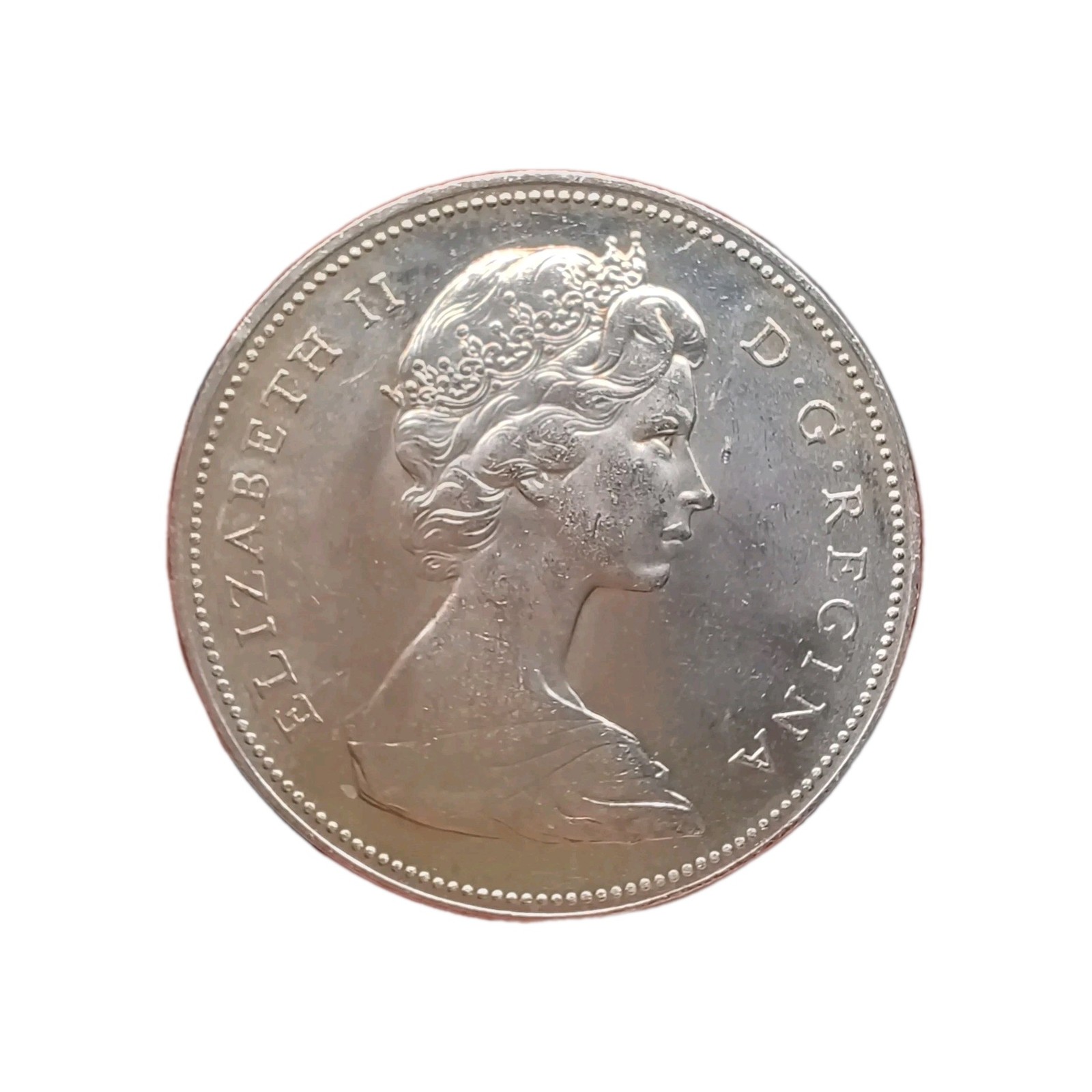 1966 Canada Queen Elizabeth II .800 Silver Dollar Coin