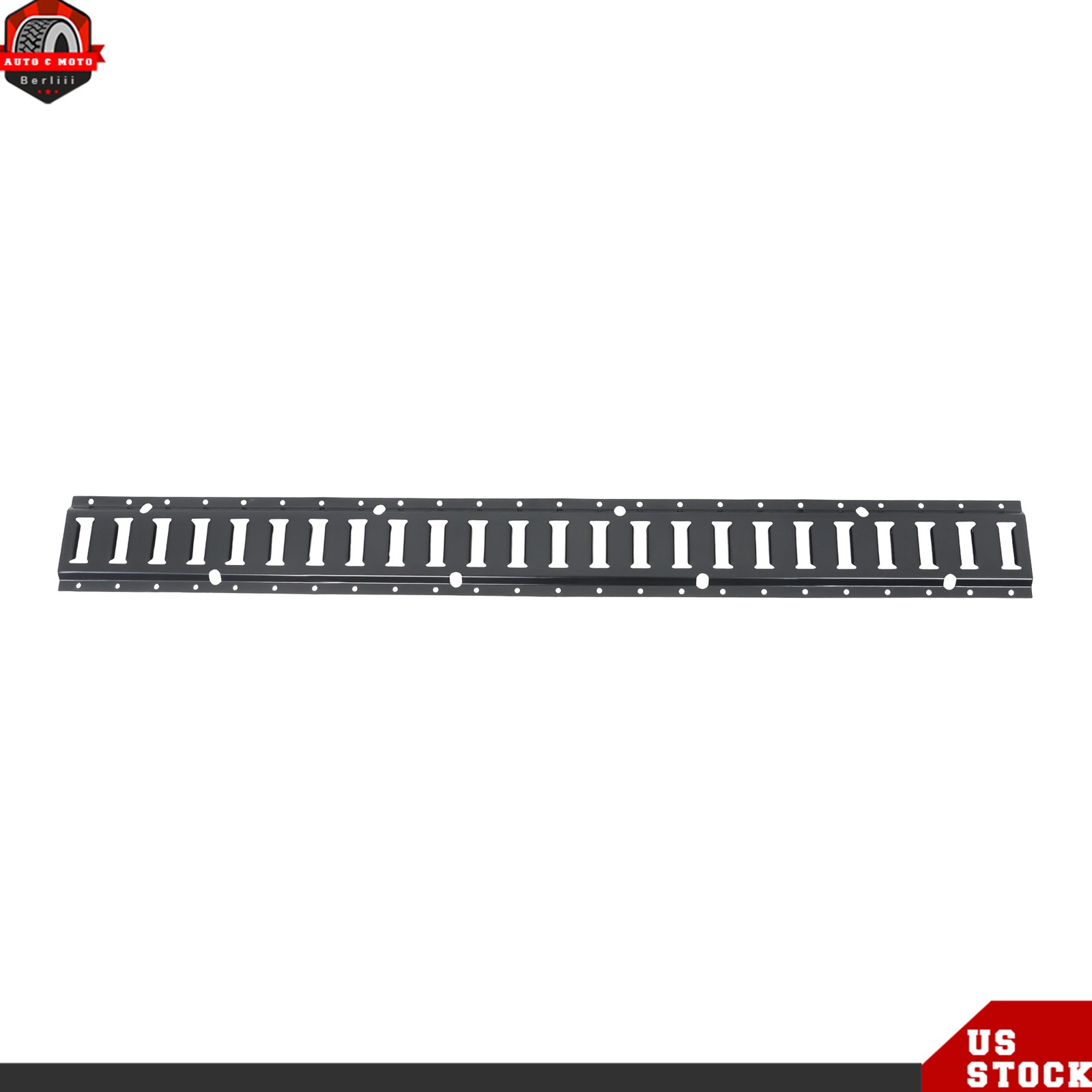 Black For Trailers 4-Piece Set Universal Fitment 4' E Track Tie Down Rail Kit