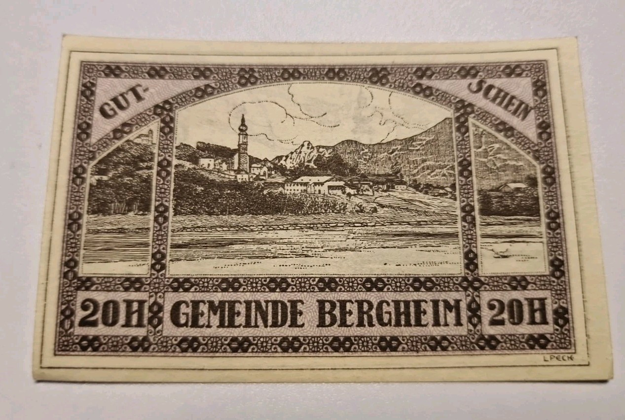20 Heller 1920 Excellent Condition Old BANKNOTE Austria
