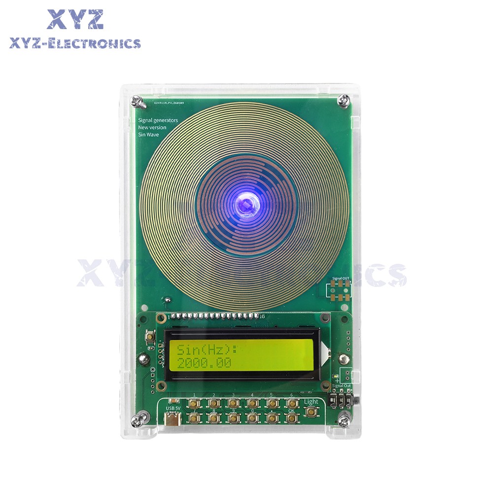 DC5V Schumann Wave Generator 0.1-299999kHz Adjustable Frequency Signal Generator