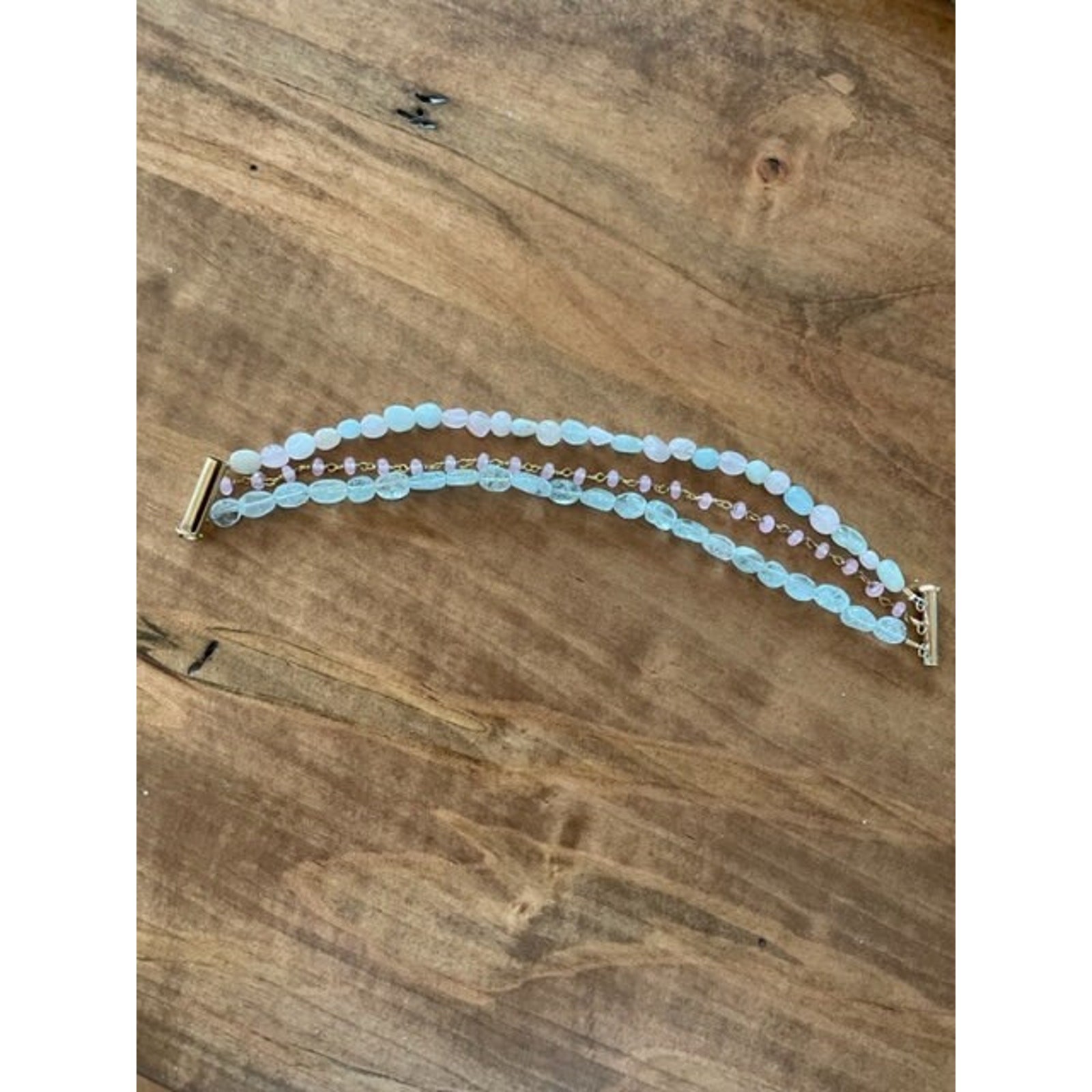 Three-strand Stone Power Bracelet - Open Your Heart Bracelet