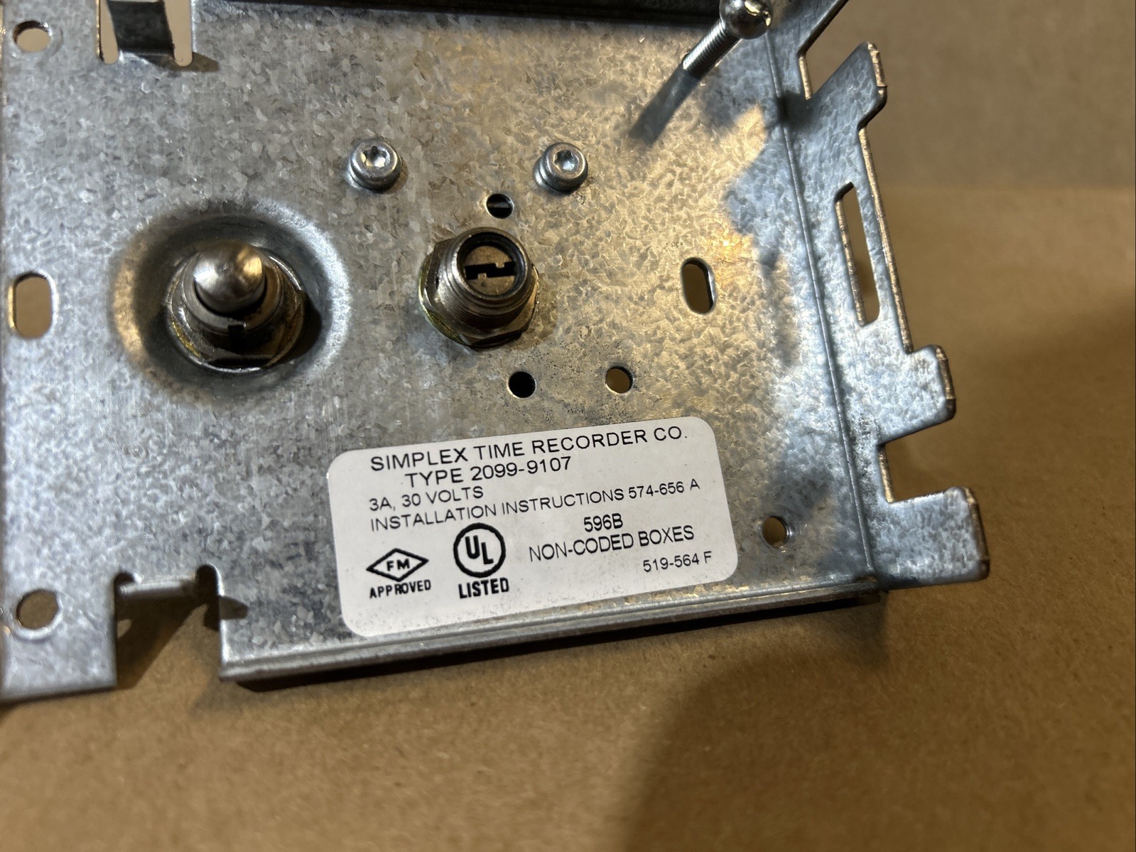 Time Recorder Co Type 299-9107