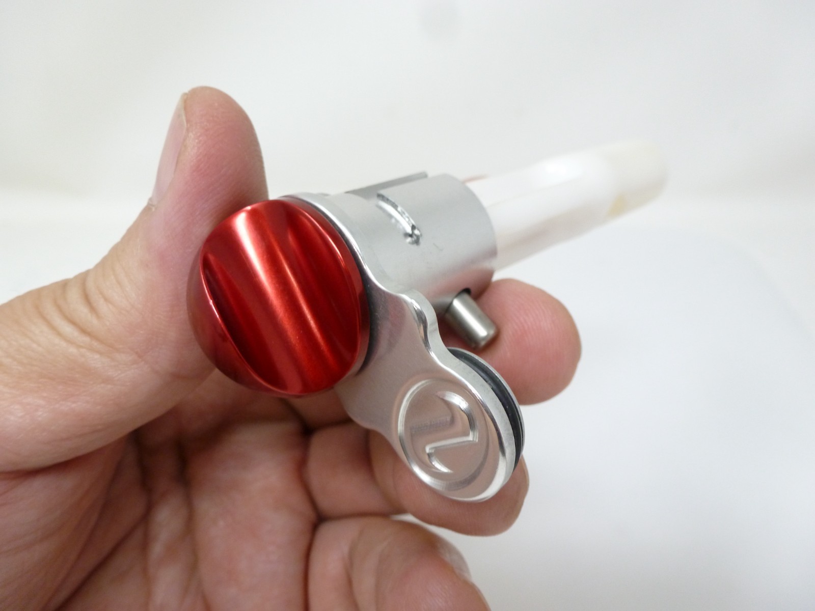 MINT SMART PARTS NERVE DELRIN VENTURI BOLT + GLOSS RED TWIST LOCK & BACK PLATE