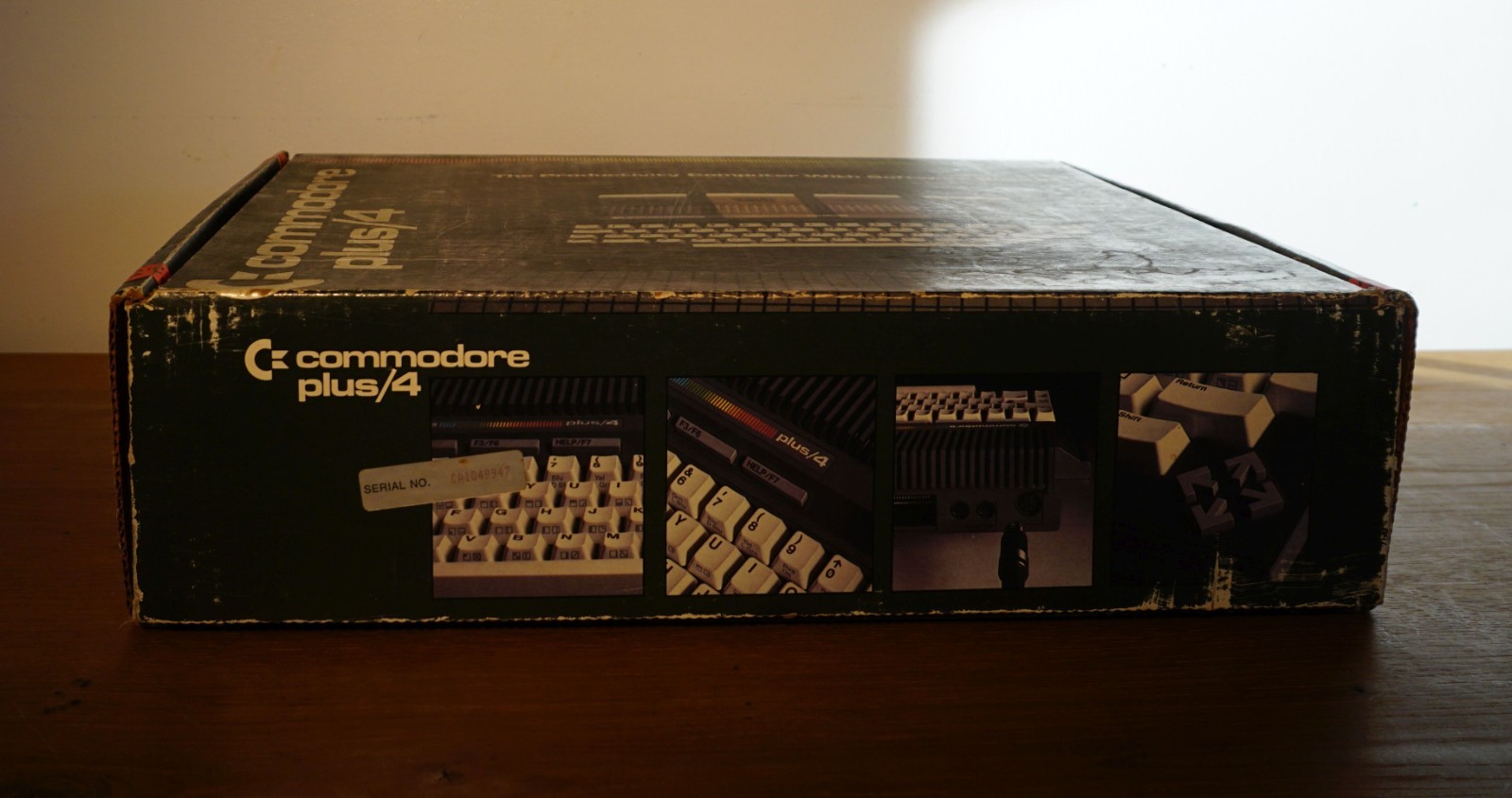 Vintage Commodore Plus/4 Computer With Box & Accessories Manuals Power Test Only