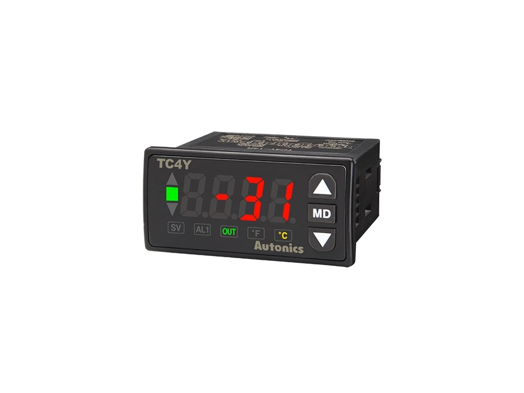 Autonics TC4Y-N2N Temperature Indicator, DIN W72 X H36mm, Single Display 4 Digit