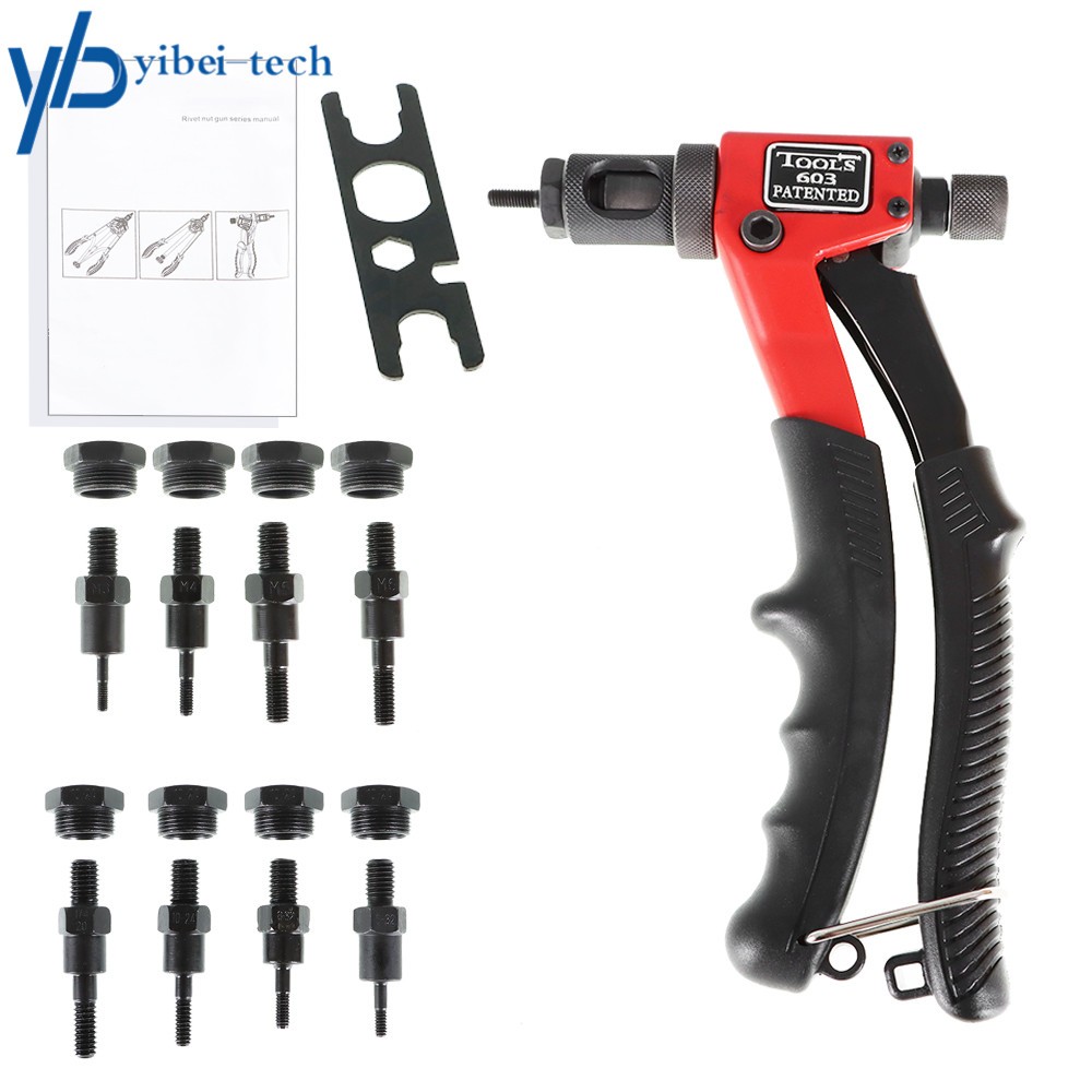 Rivnut Thread Setting Tool Nut Setter NutSert Metric SAE Riveting Rivet Gun Kit