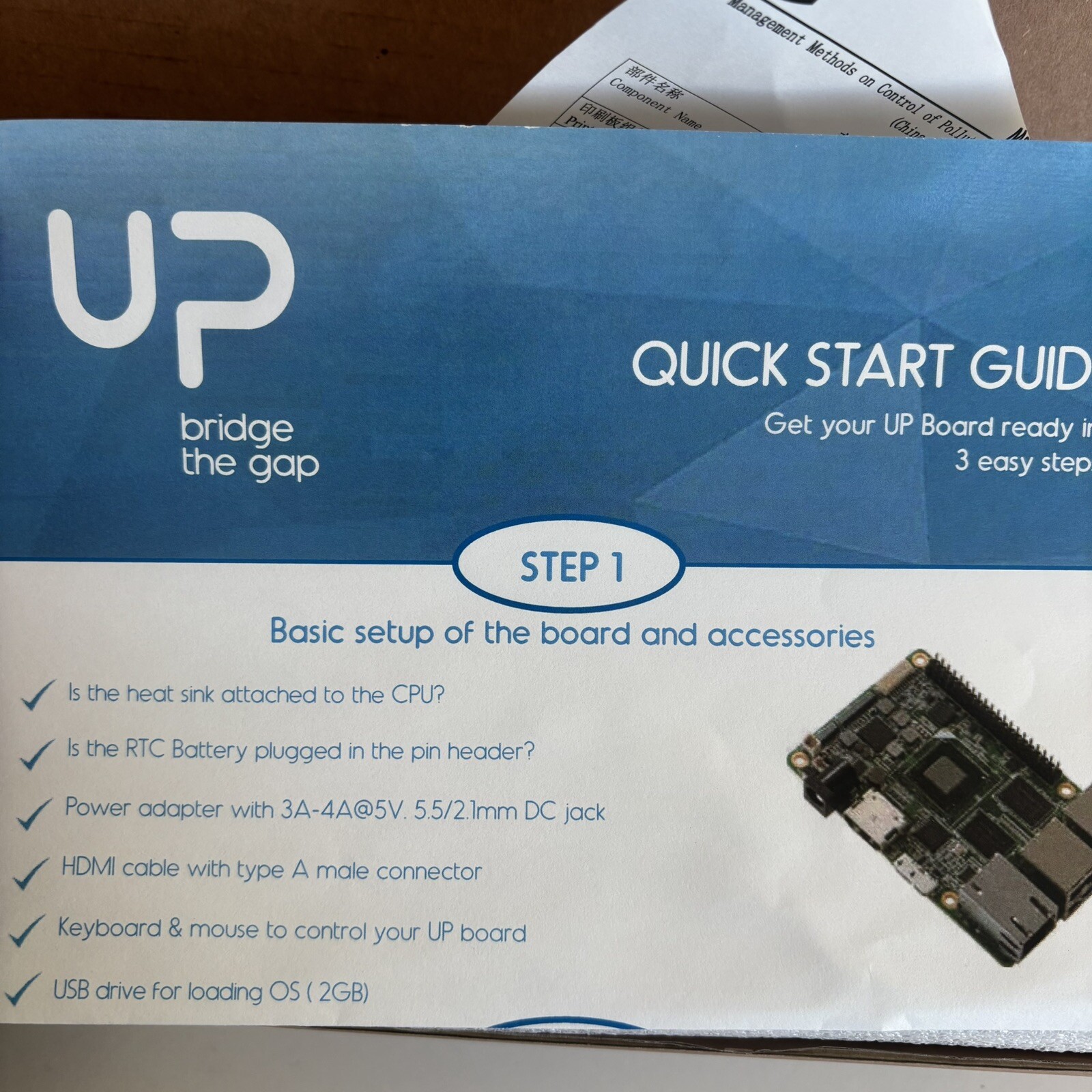 INTEL RealSense Robotic Development Kit with R200 3D depth Camera & UP Board