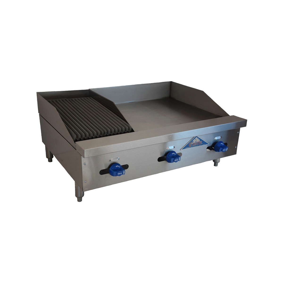 Comstock-Castle 3248-24-1RB 48" Countertop Hotplate/Griddle/Charbroiler Combi...