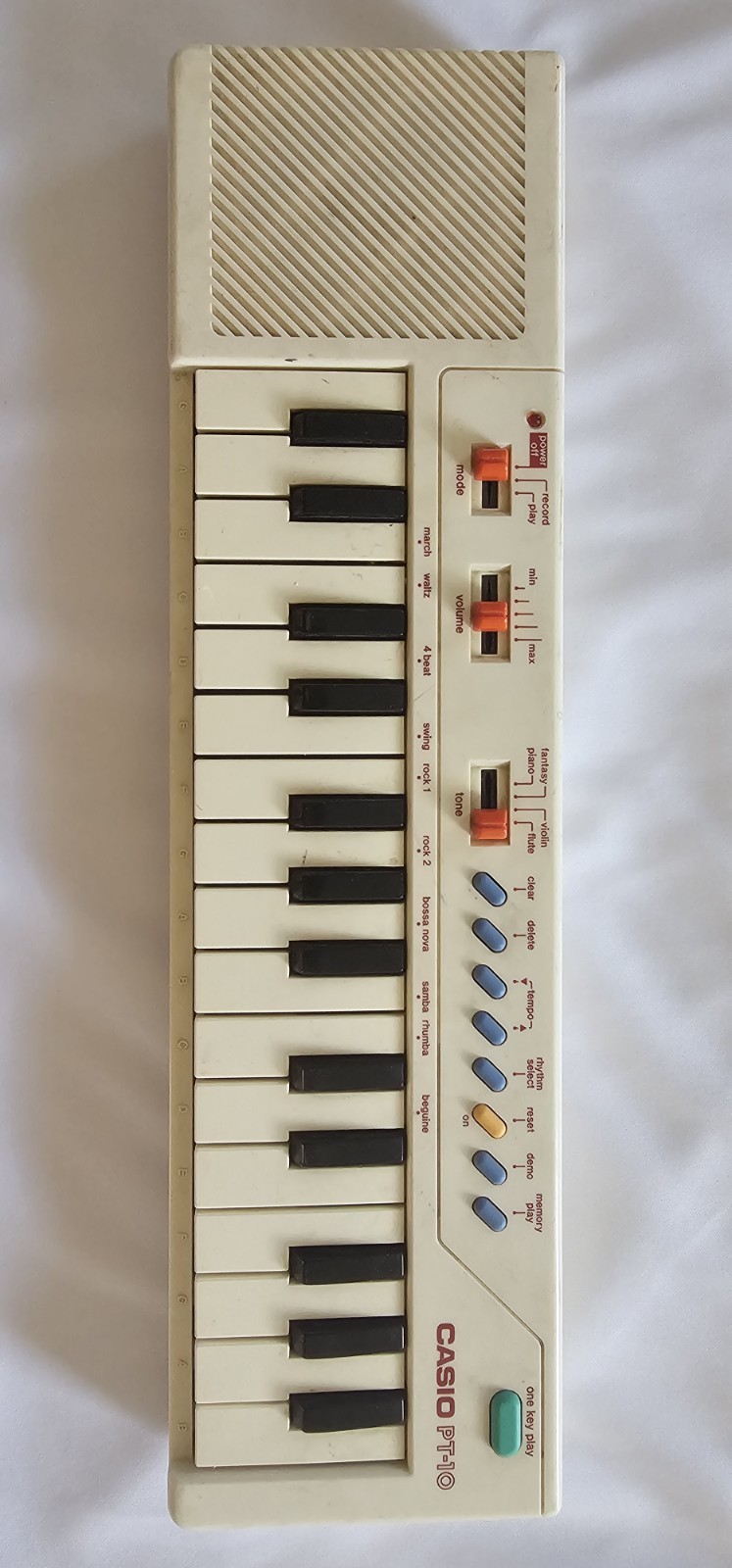 Vintage Casio PT-10 29-Key Keyboard Electronic Mini Synth Japan