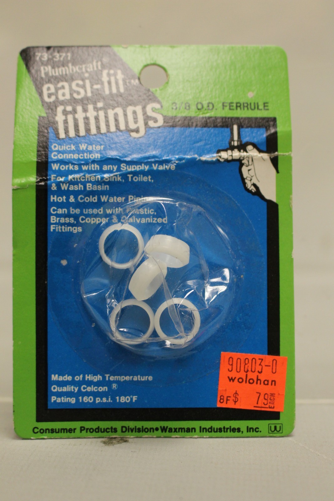 Plumbcraft Easi-Fit Quick Water Connection - 73-371 - New