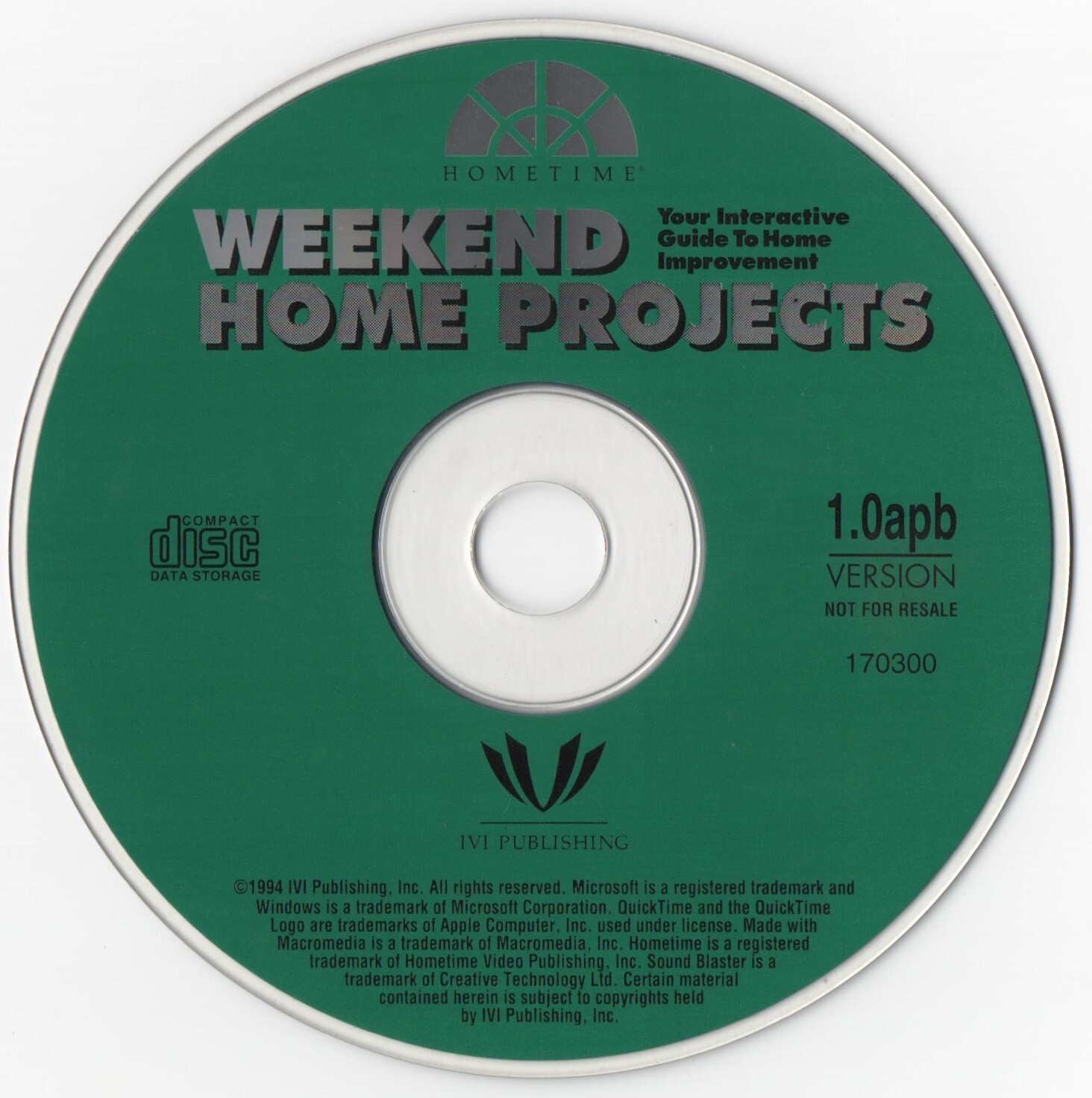 Home Time Weekend Home Projects PC CD ROM Software