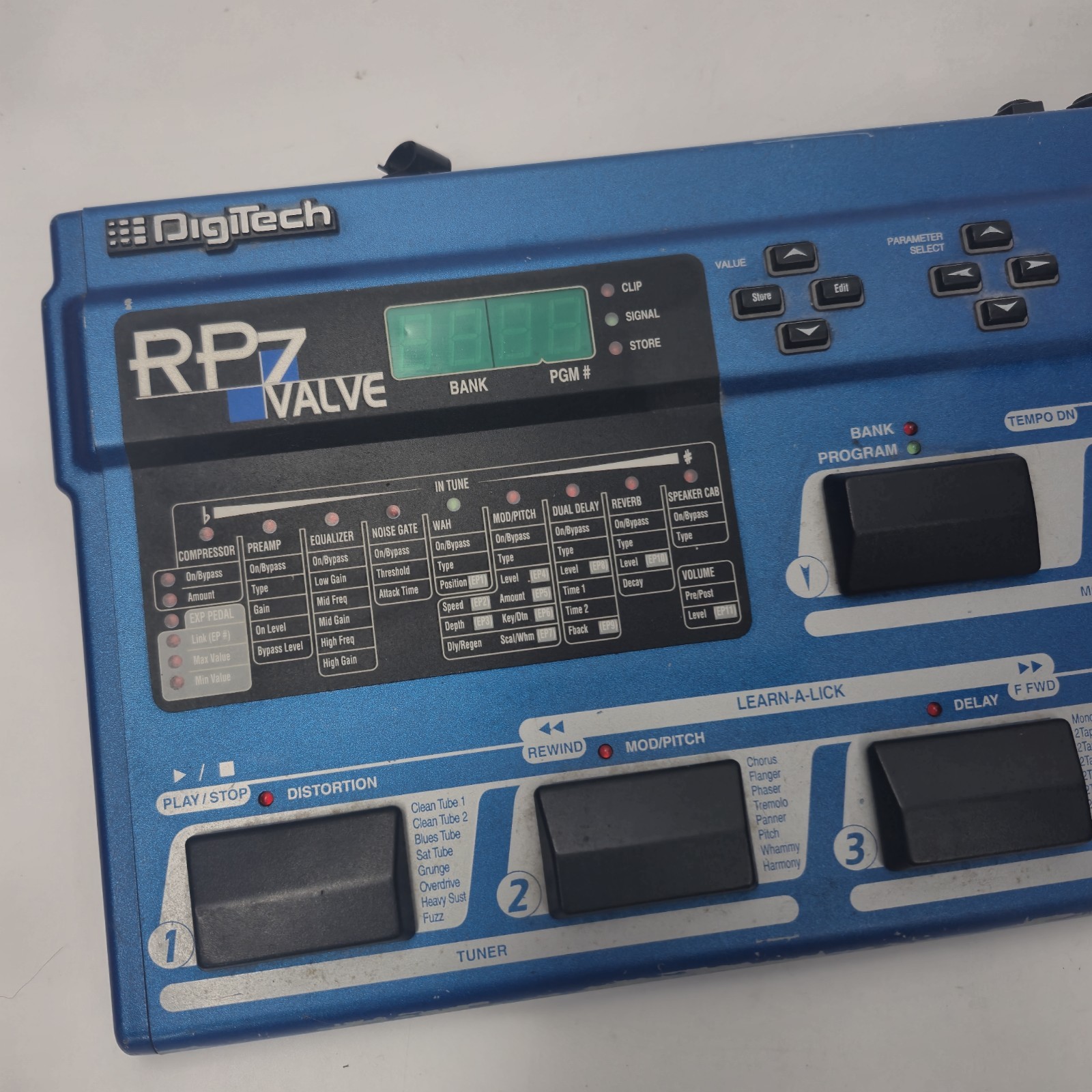 Digitech RP7 Valve Tube Preamp Multi-Effects Processor Untested Parts Repair
