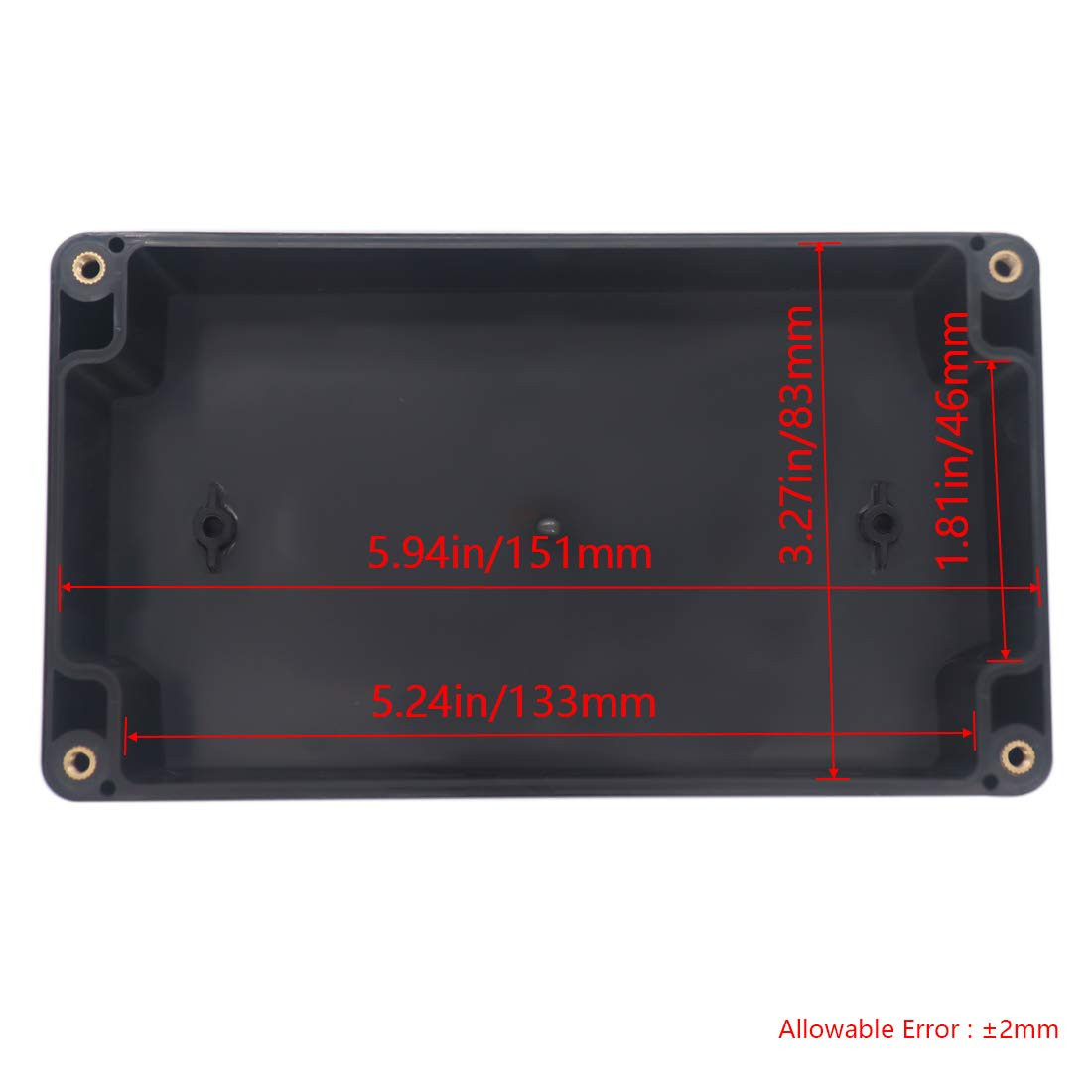 Project Box IP65 Waterproof Junction Box ABS Plastic Black Electrical Boxes DIY