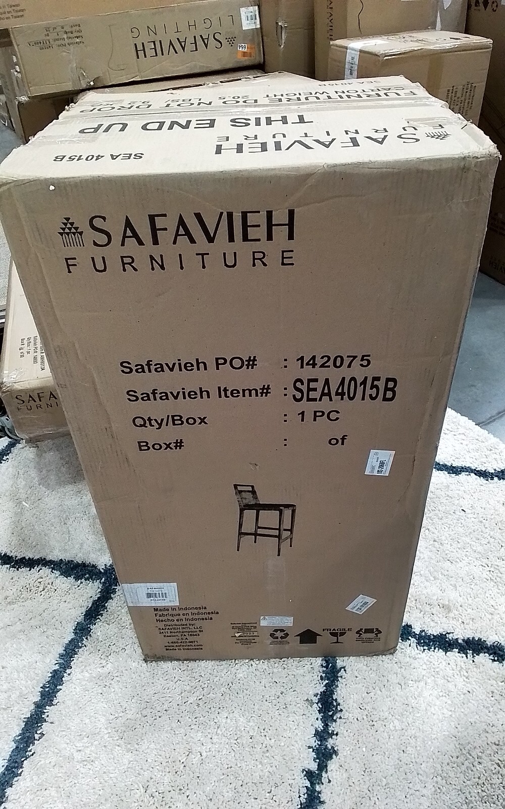 Safavieh DARIN BARSTOOL, Reduced Price 2172750553 SEA4015B