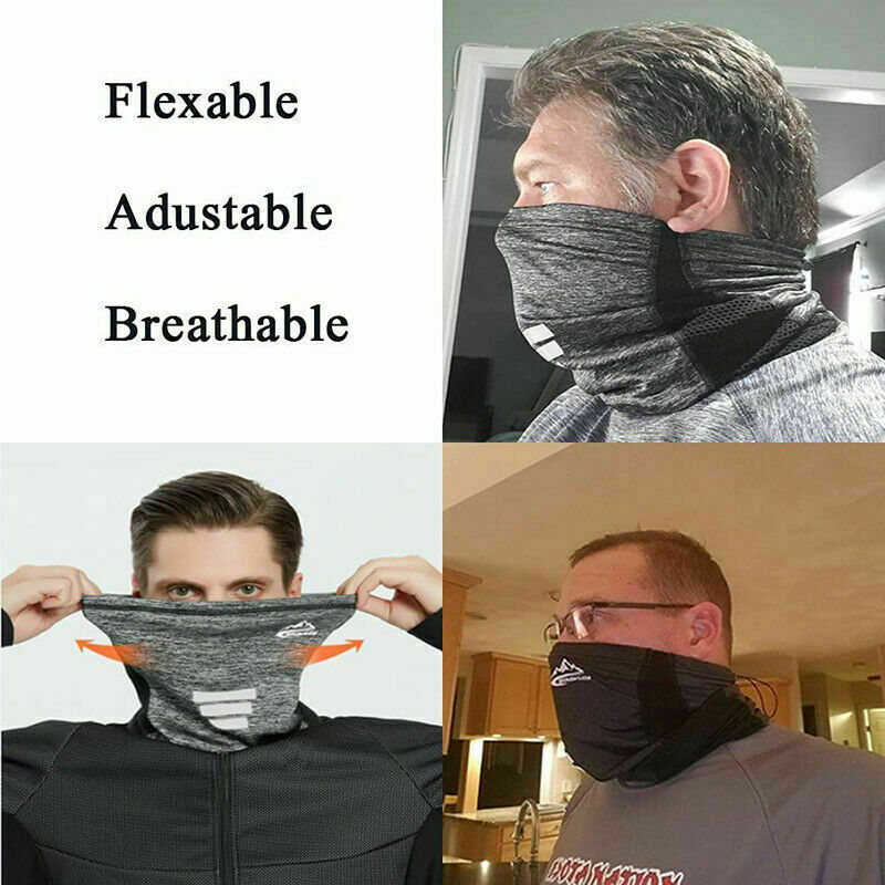 Fishing Face Mask Sun Shield Neck Gaiter Balaclava Neckerchief Bandana Headband