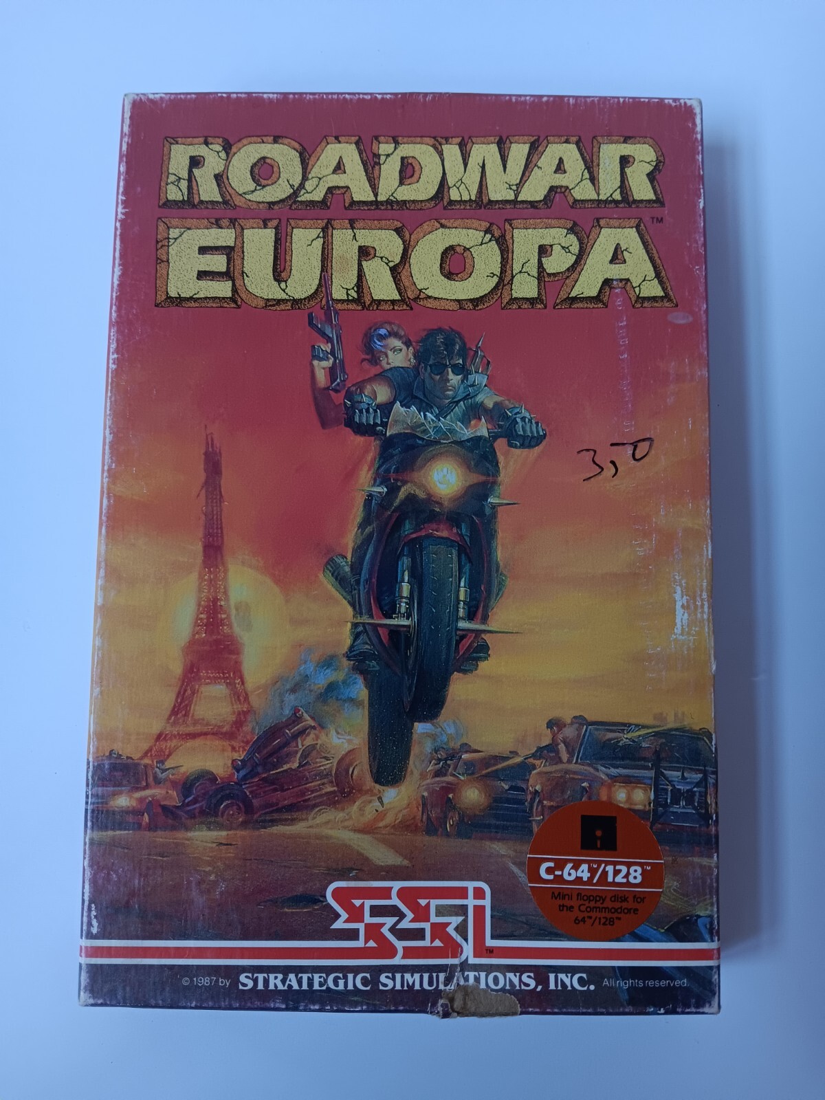 Commodore 64/128 Roadwar Europa Computer Game Software Tested/Works