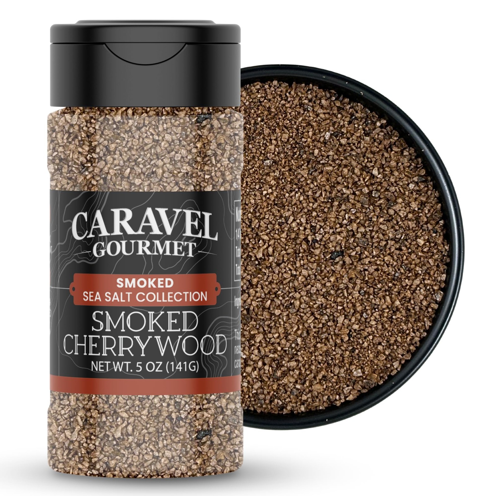 Caravel Gourmet Smoked Cherrywood Sea Salt 5oz - Meat, Seafood, Veggies