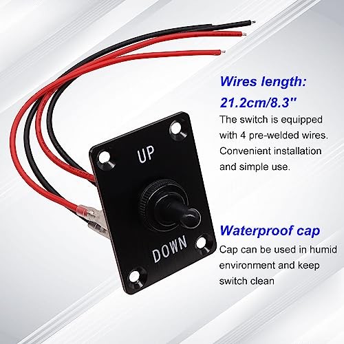 Momentary Reverse Polarity Switch 12V 30A Motor Control RV Jack Switch UP/DOWN