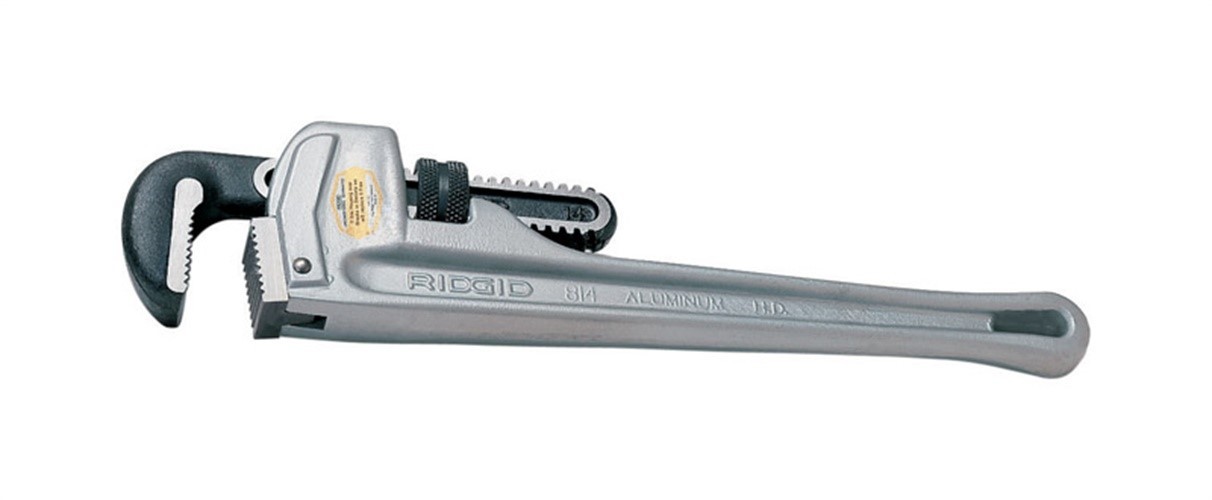RIDGID 31105 Aluminum I-Beam Handle Serrated Pipe Straight Wrench 24 L in.