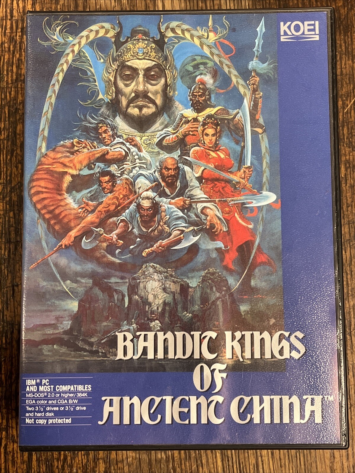 1989 Bandit Kings of Ancient China Koei Vintage Computer Game Floppy 3.5" PC