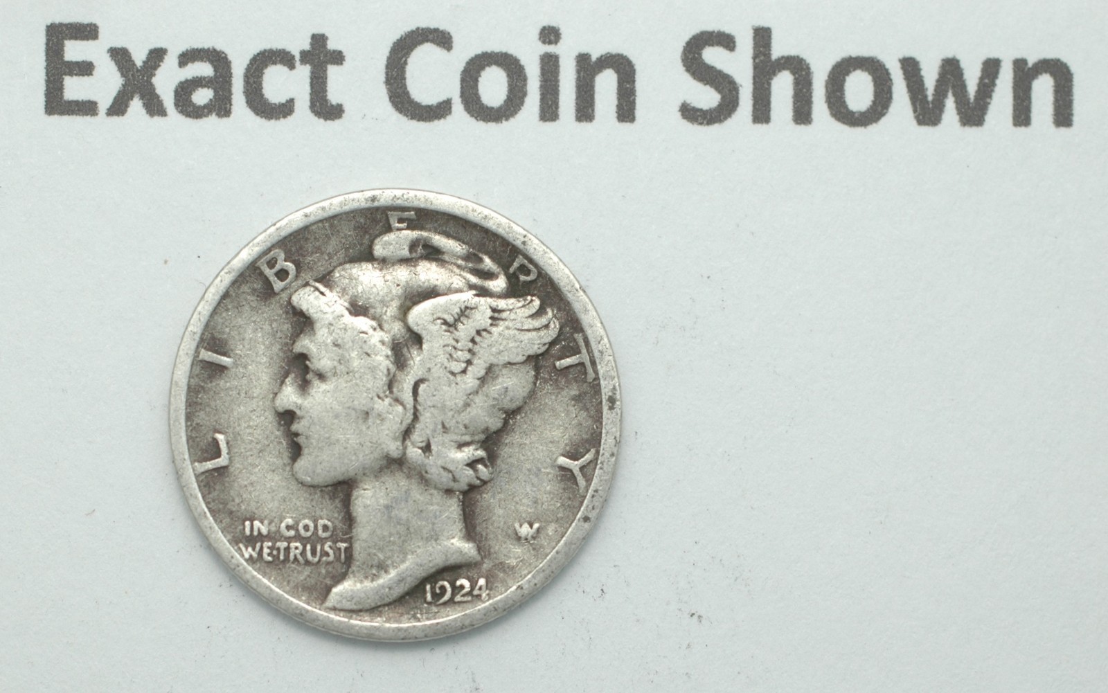 1924-P Winged Liberty Mercury 90% Silver dime Philadelphia mint