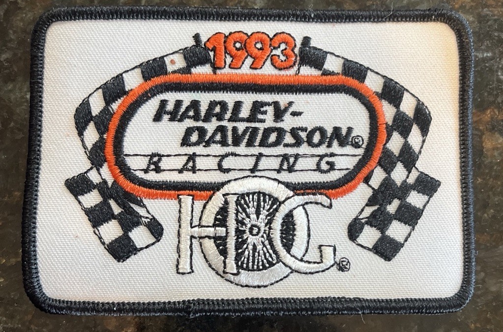 Harley Davidson HOG 1993 Racing Patch 4.5" x 3" Patch