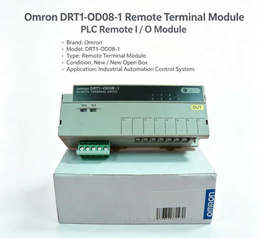New In Box OMRON DRT1‑OD08‑1 I/O Module