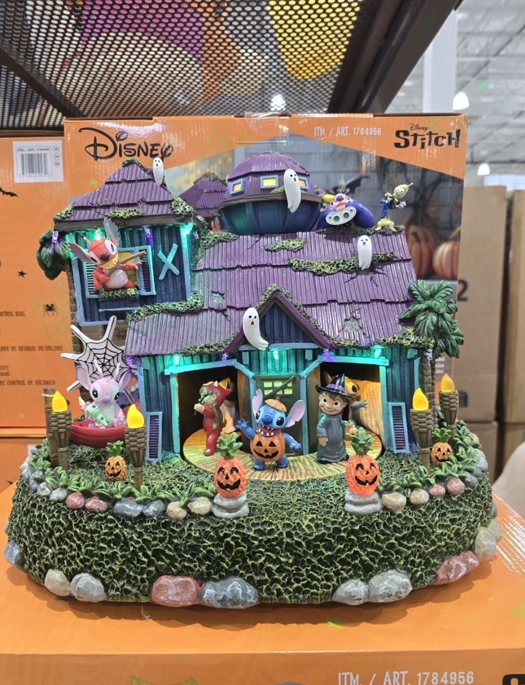 Disney Lilo And Stitch Halloween Light Up And Sounds Brand New In Hand Decoratio