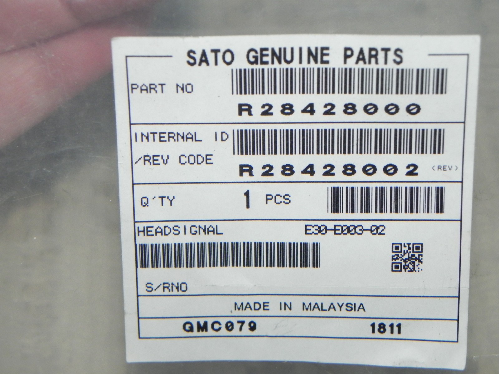 Sato R2842800 Head Signal Cable Set-LF for SATO thermal printers