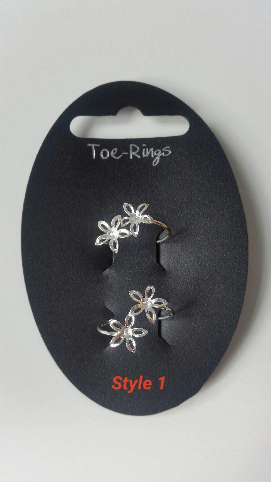 NEW - Adjustable Metal Toe Ring - pack of 2. 5 different design packs