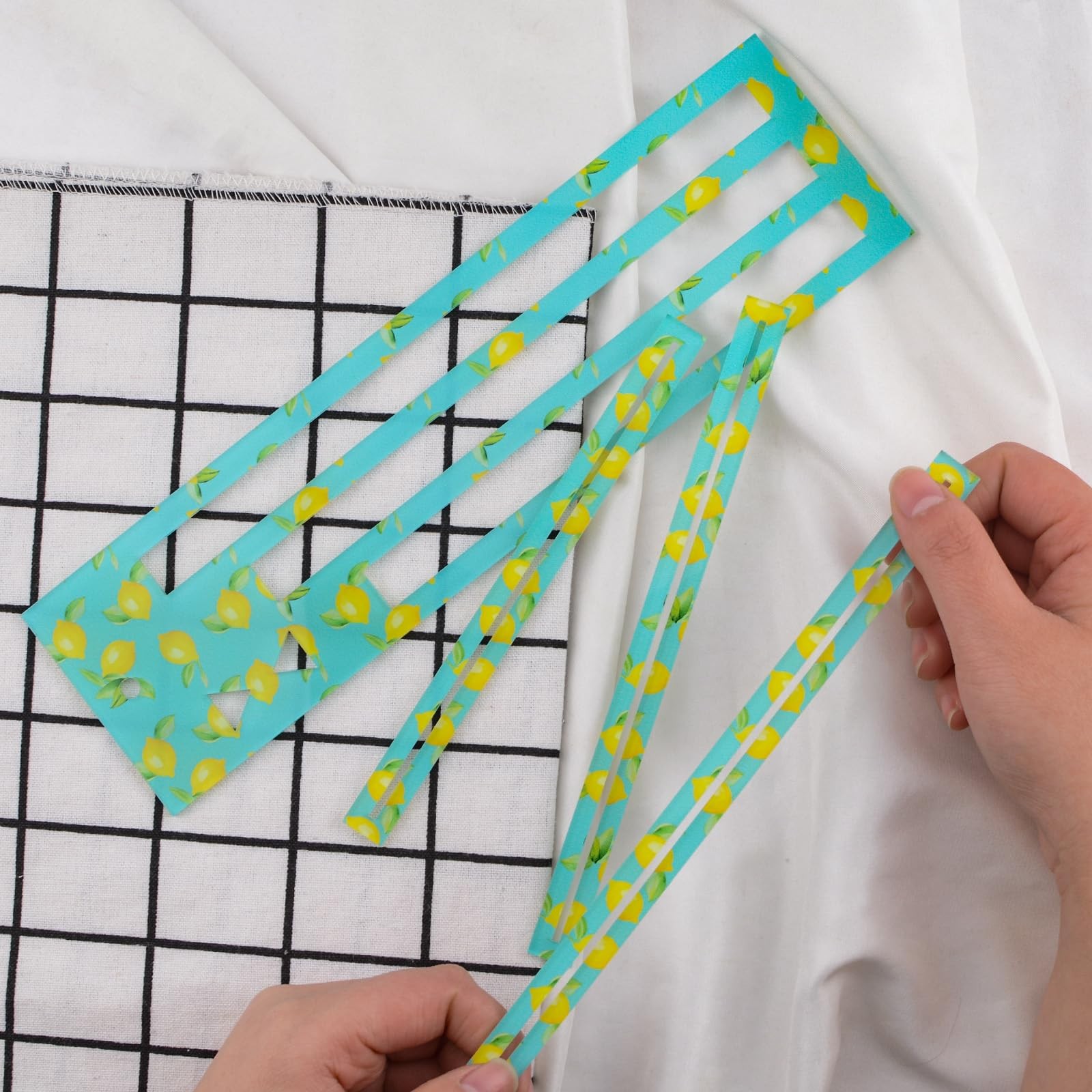 2 PCS Acrylic Zipper Making Templates Tools Zip Pocket Patchwork Ruler Craft