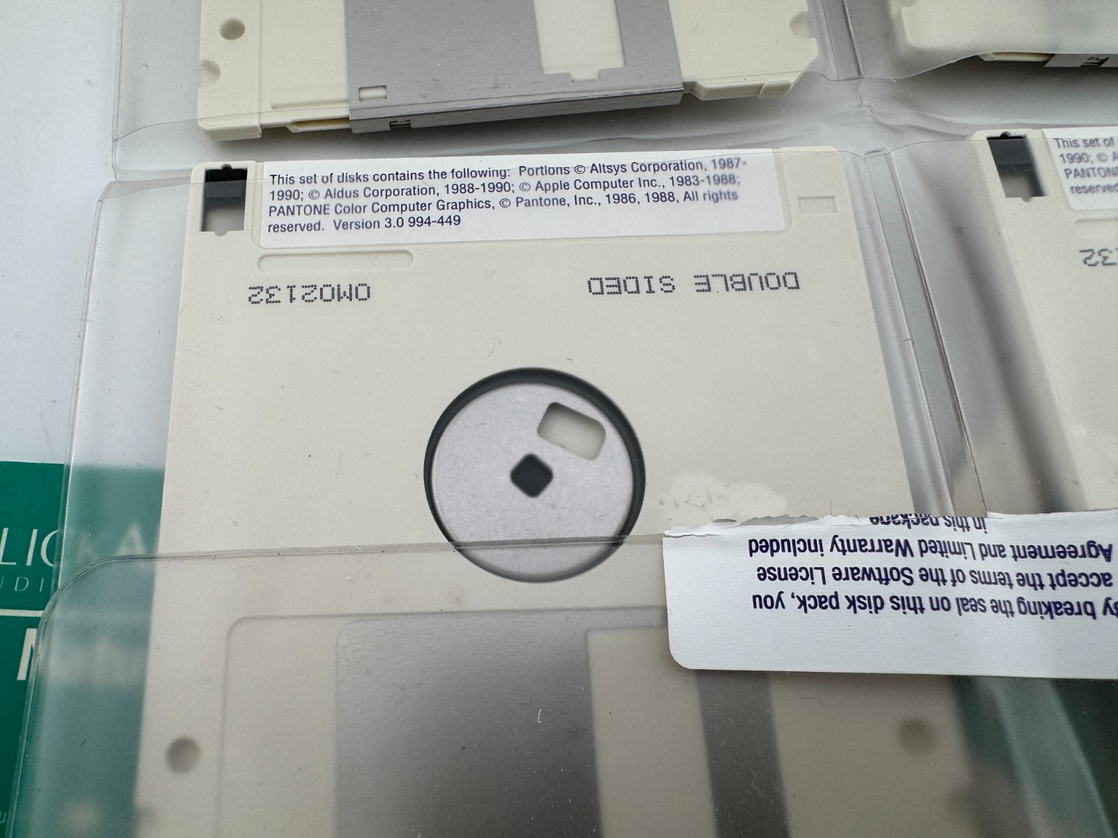 Vintage Apple Macintosh Software 3.5" Floppy Disks Aldus Freehand Pagemaker