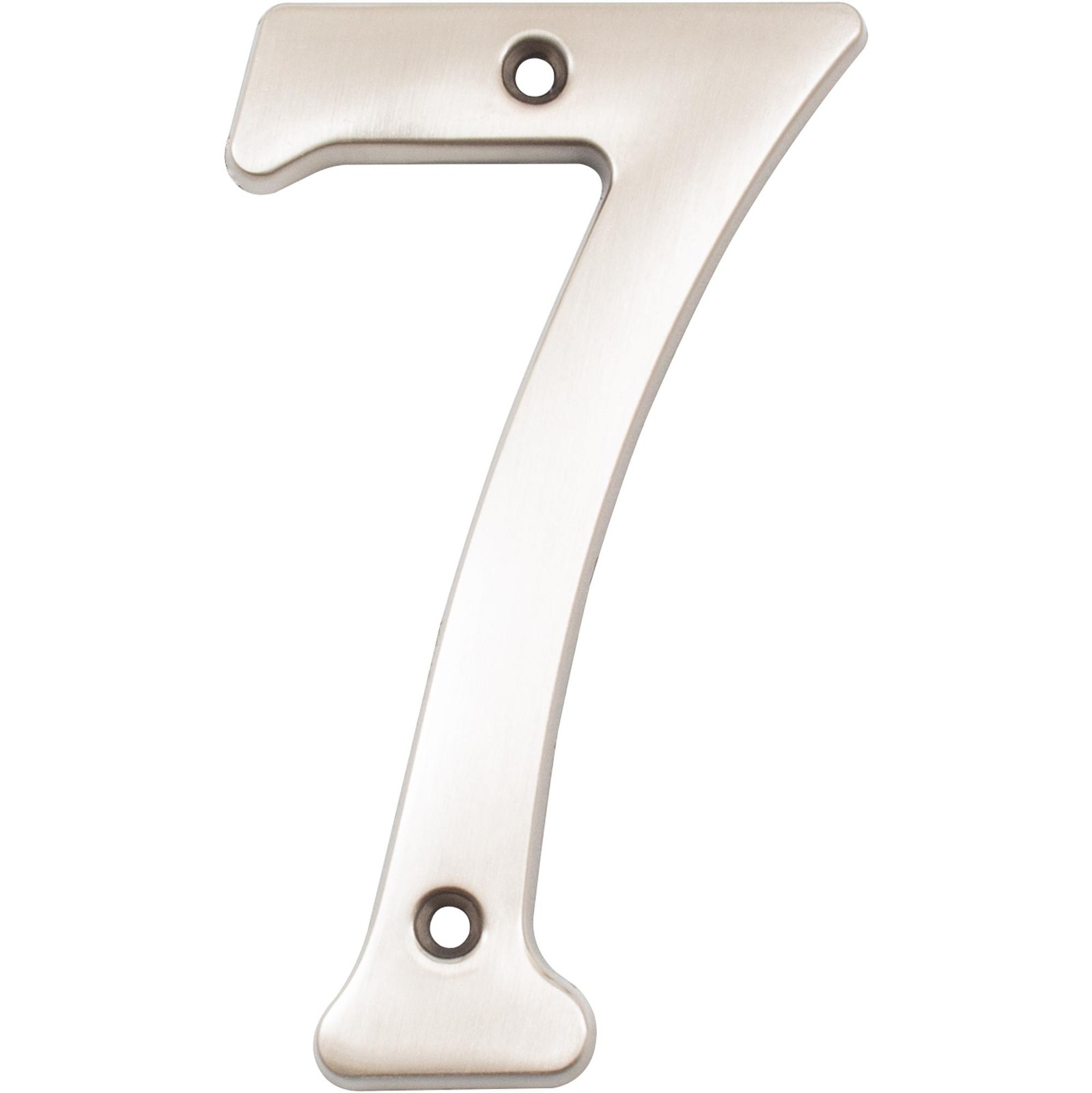 Heavy-Duty House Numbers, #7, 4 Inches, Satin Nickel by Stone Harbor Hardware