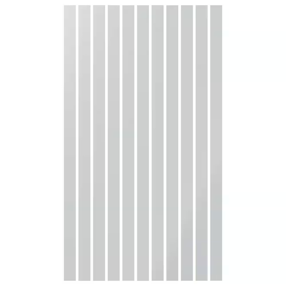 Adjustable Slat Wall 1/8 In. T X 4 Ft. W X 8 Ft. L White Acrylic Decorative Wall