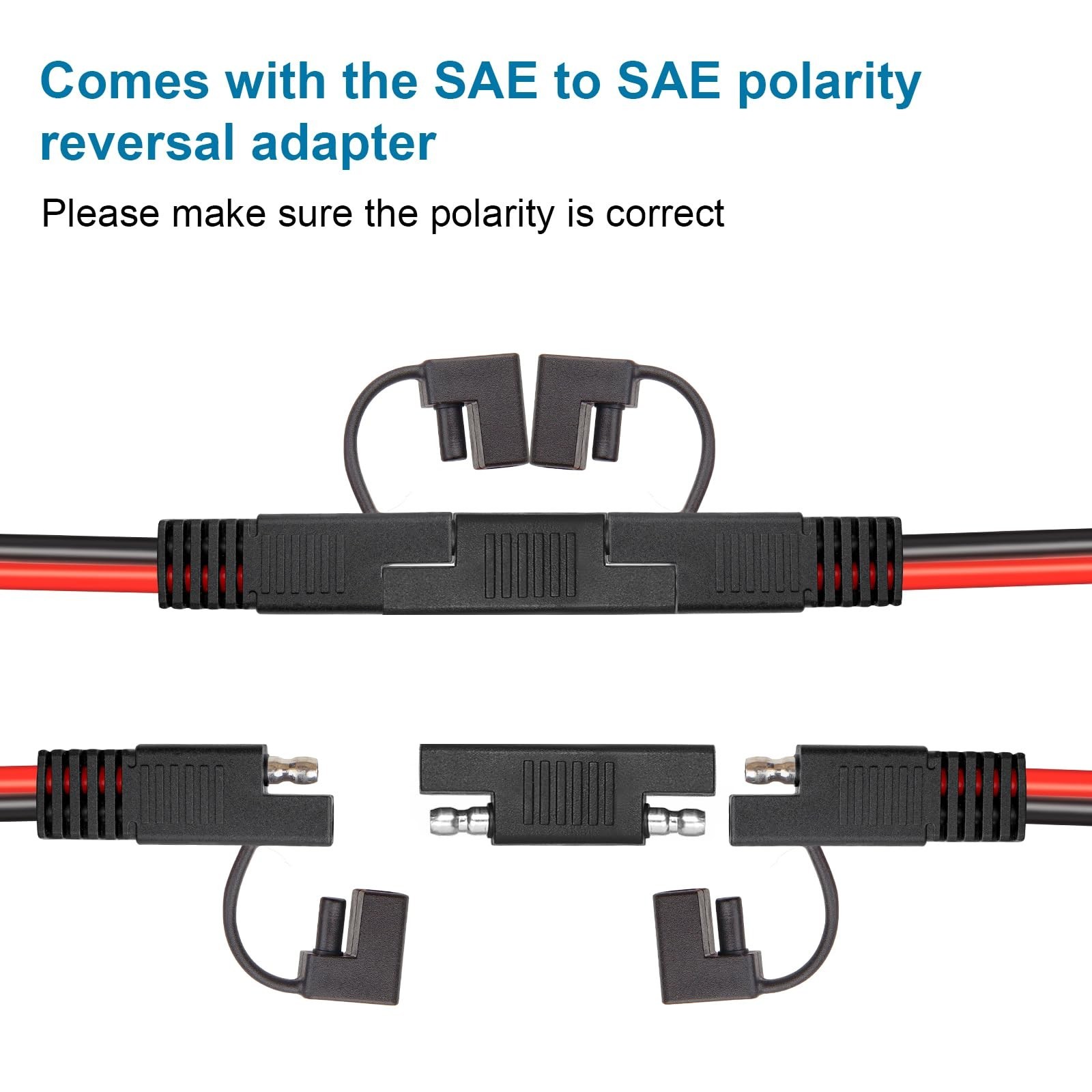 XRDS -RF SAE Extension Cable 50FTSAE SAE Heavy Duty 10AWG Tinned Copper Wire