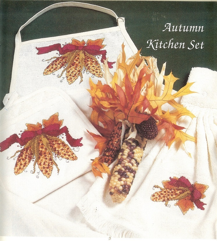 AUTUMN KITCHEN SET   -  CROSS STITCH PATTERN ONLY    HM - EYUR