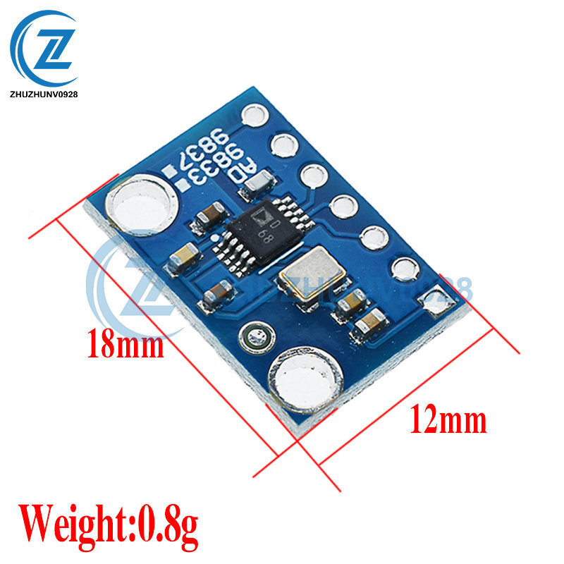 DDS Signal Generator Module Programmable Microprocessors Sine Square Wave AD9833