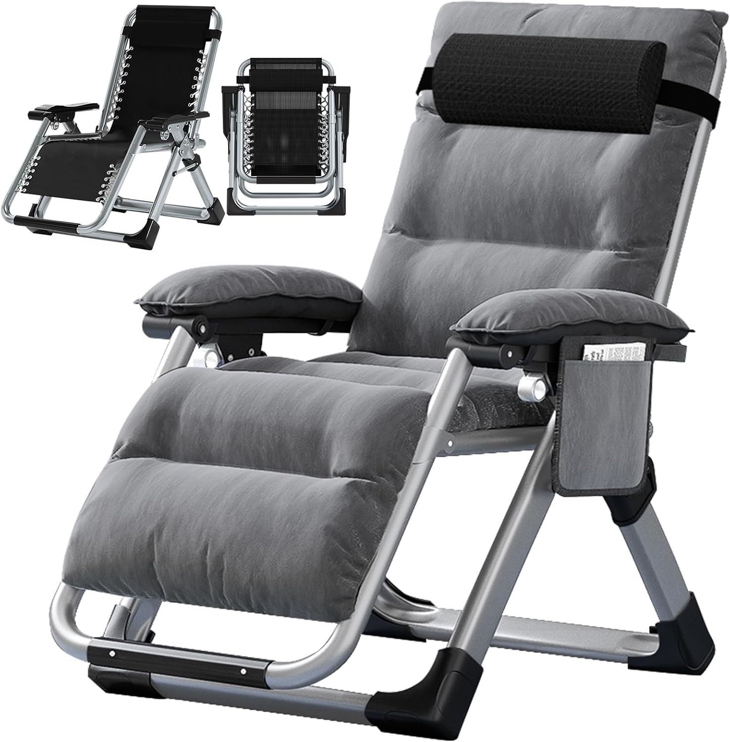Padded 0 Gravity Chair Zero Gravity Recliner Chair Folding Reclining Chaise