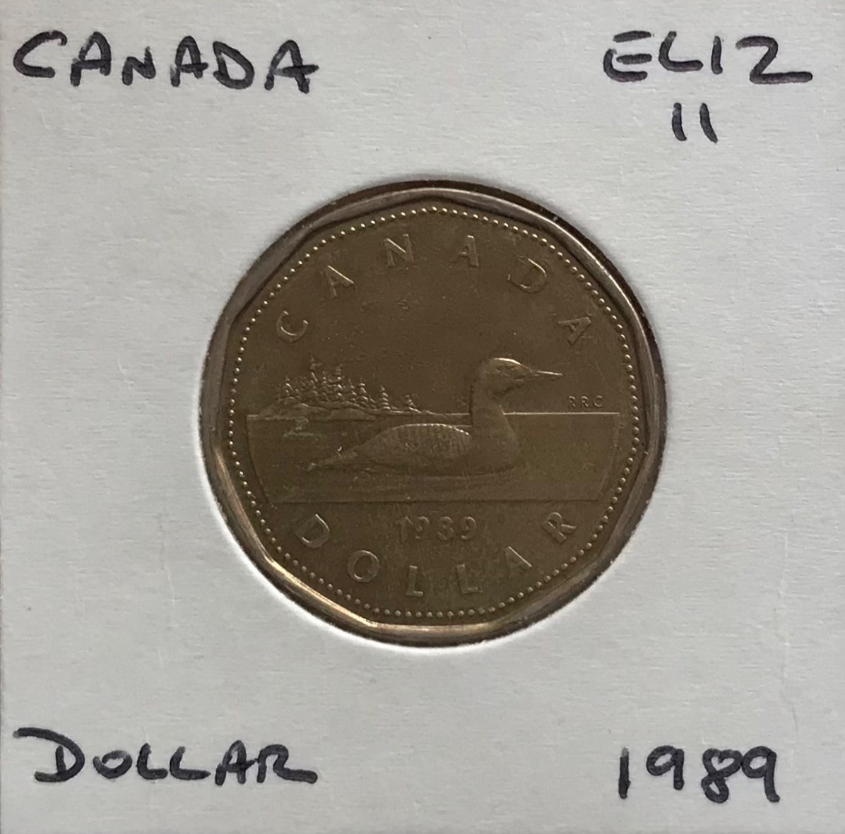 Canada Dollar 1989 Loonie Goose Good Grade