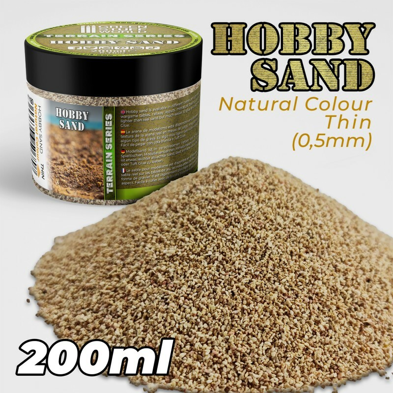 Thin Hobby Sand - Natural 200ml - modelling diorama bases wargame