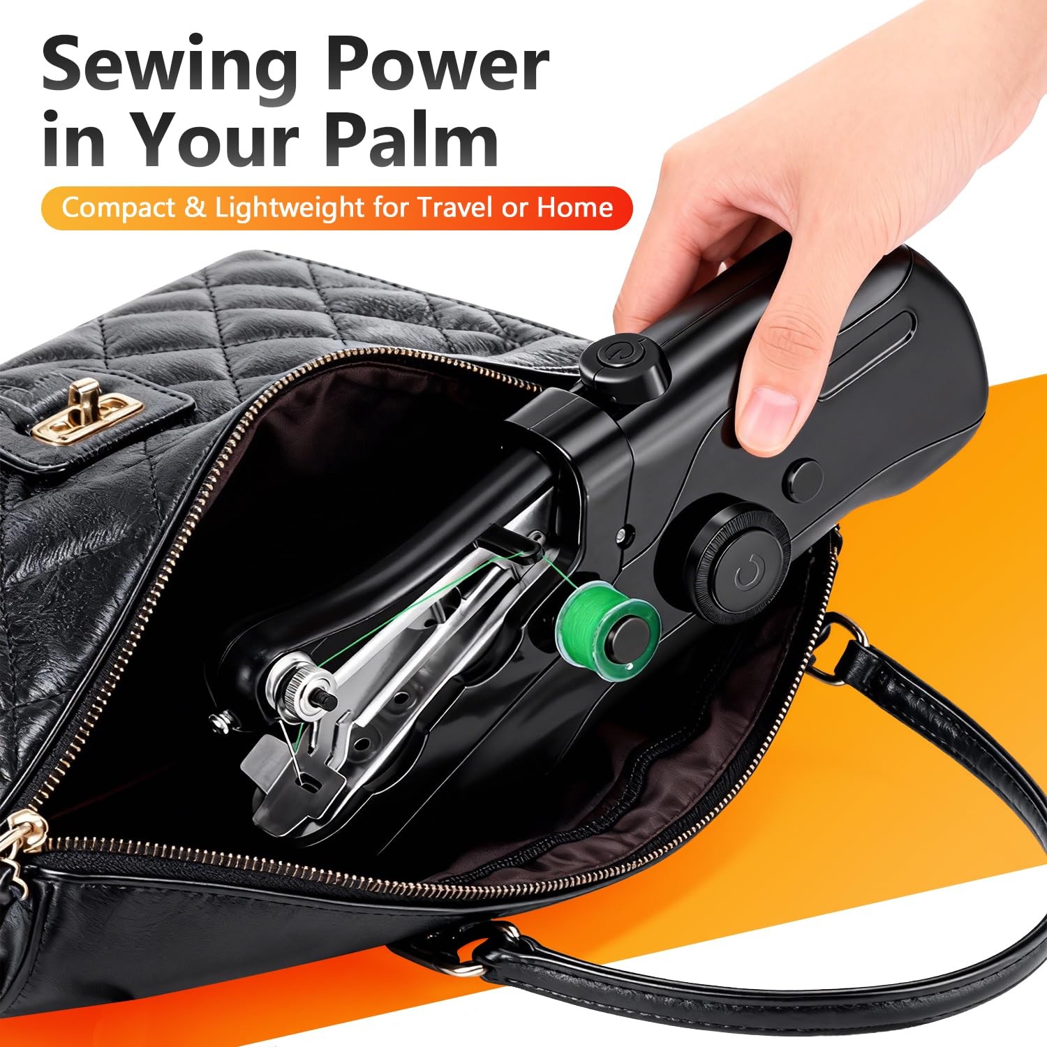 TMANI Grey Portable Sewing Machine