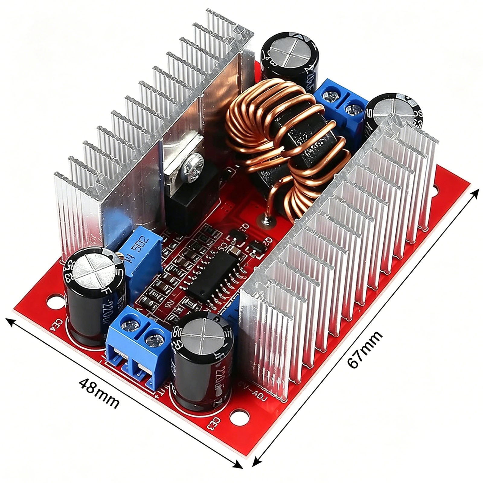 2Pack 400W 15A DC-DC Step Up Boost Voltage Converter Power Supply Module Drive