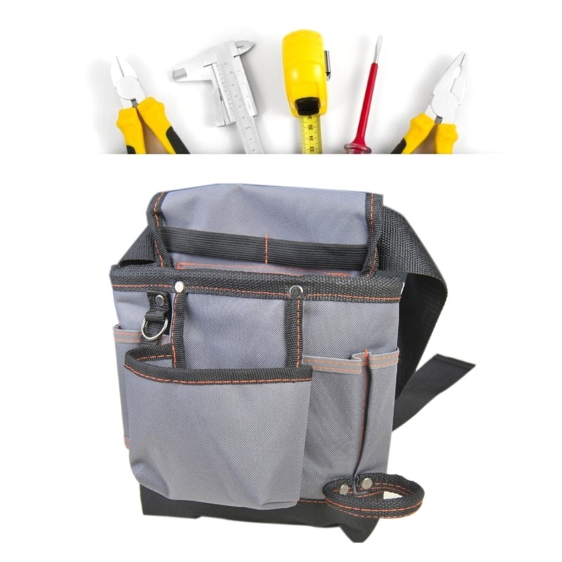 Tool Bag Canvas Cloth Tool Storage Organizer with Multiple Compartments