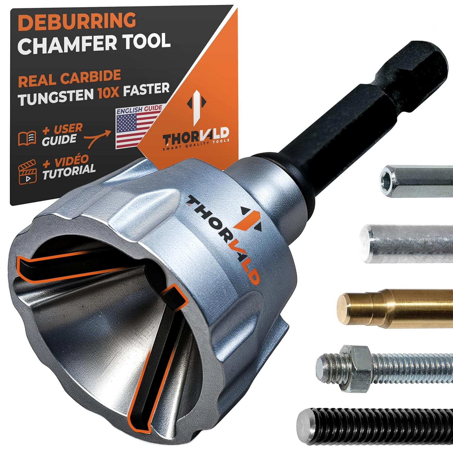 Deburring External Chamfer Tool with Tungsten Carbide Blade - Deburr