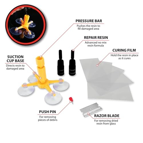 W3071 Deluxe Car Windshield Repair Kit