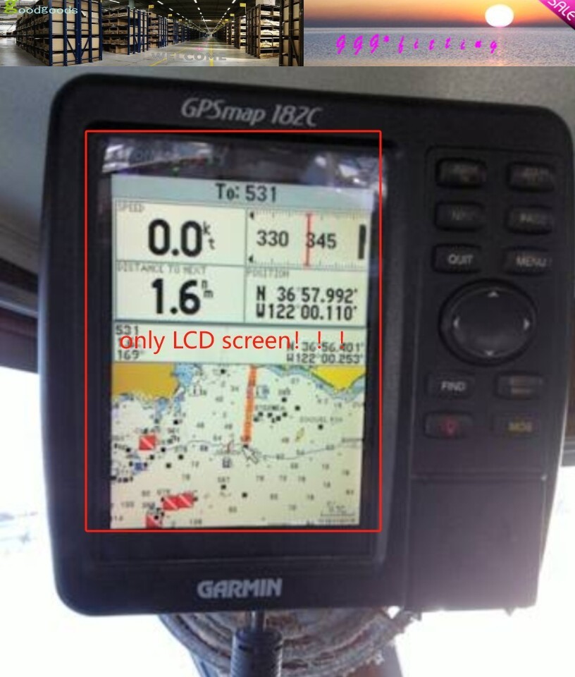 1 pcs LCD For GARMIN GPSMAP 182C MARINE CHART PLOTTER FISHFINDER GPS Replacement