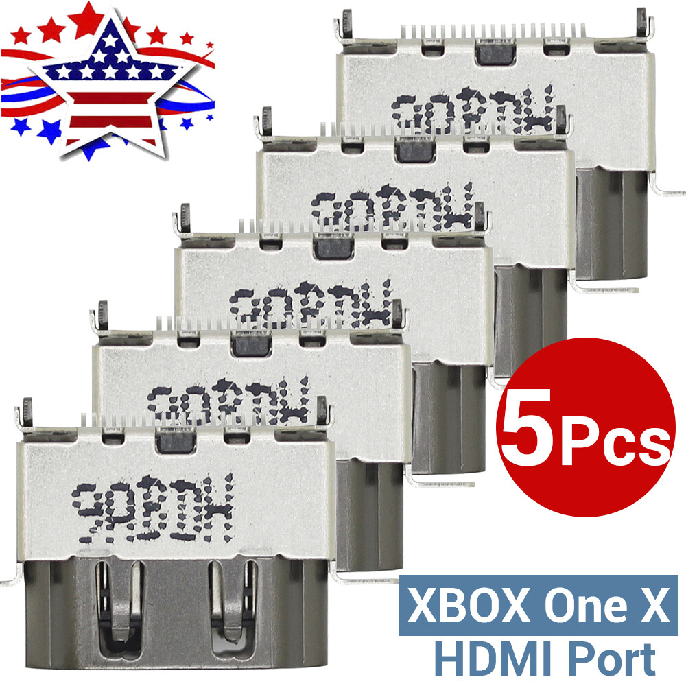 For Microsoft Xbox One X Original HDMI Port Socket Connector Dock Replace 5 Pack